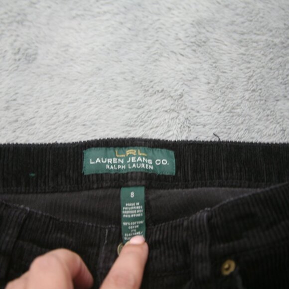 Ralph Lauren Women's Corduroy Pants, Size 8, Black - Picture 3 of 4
